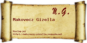 Makovecz Gizella névjegykártya